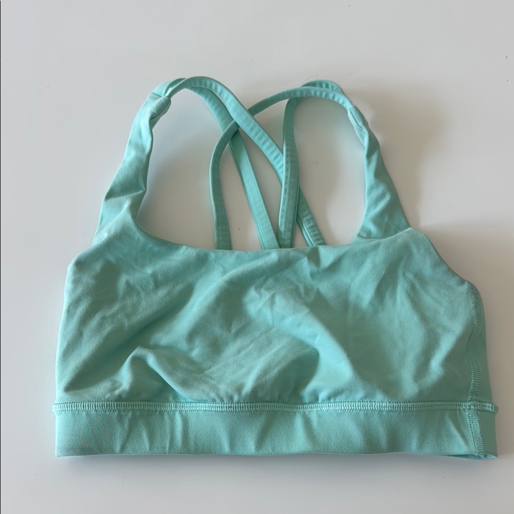 Lululemon Mint Green size 2 energy bra, new without tags